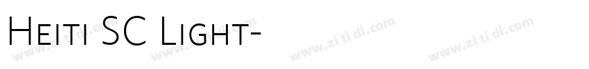 Heiti SC Light字体转换